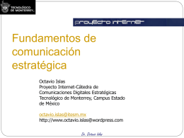 Fundamentos de comunicación estratégica