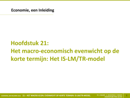 het IS-LM/TR-model - Universitaire Pers Leuven