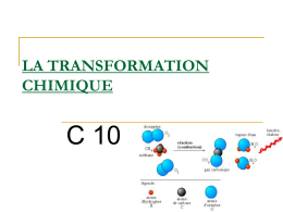 c10 l`atome pour comprendre la transformation chimique