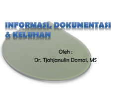 klik di sini - Dr. Tjahjanulin Domai, MS