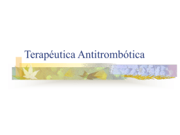 Terapéutica Antitrombótica