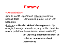 Enzymy - Geu Kaplice