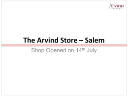Salem - The Arvind Store