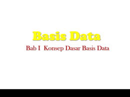 Apa itu Basis Data