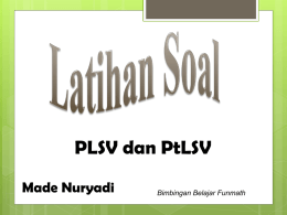 PLSV dan PtLSV SMP Kelas 7 (created Bimbel