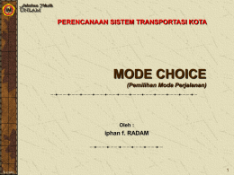 PSTK 04. mode choice