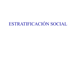 CONCEPTO de ESTRATIFICACIÓN SOCIAL