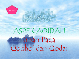Qada` dan Qadar