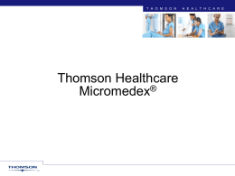 Micromedex（Drugdex & Drug