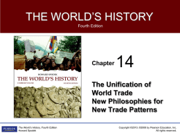 Chapter 14 _The Unification of Wrold Trade