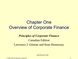 Principles of Managerial Finance First Canadian