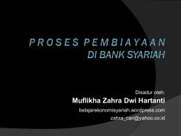 Proses Pembiayaan Bank Syariah