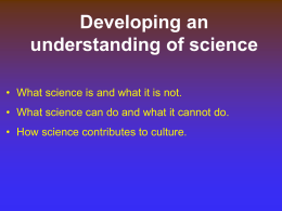 NATURE OF SCIENCE