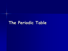 Periodic table