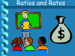 Ratios and Rates - Gallatin Gateway School