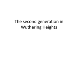 The second generation in Wuthering Heights (2)