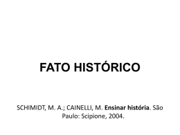fato histórico - Faculdade Sagrada Família