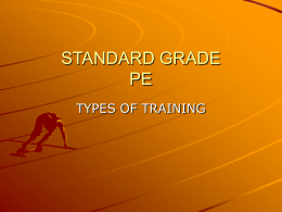 types of training