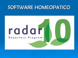 RADAR 10 - archibel software homeopatico