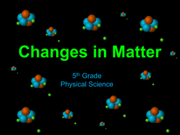 Changes in Matter PPT