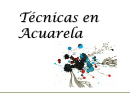 Técnicas en Acuarela