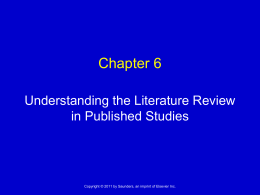 Chapter 4 Literature Review
