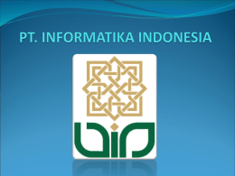 PT. INFORMATIKA INDONESIA