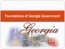 Foundations of Georgia Government