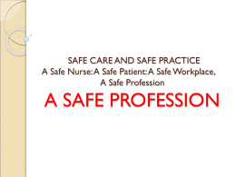 DOWNLOAD SAFE PROFESSION- Advance Nursing Practice PPT