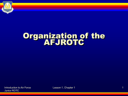 Organization of the AFJROTC