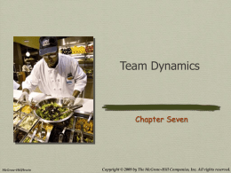 Team Dynamics - Salisbury University