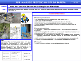 APT 06 - Corte de Concreto Seco com Utilização de Martelete