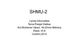 SHMU-2 - Kjo web faqe është e dizajnuar nga Muhamer Ujkani