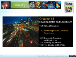 18.2 The Progress of Chemical Reactions