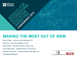 Making the Most of SIEM - British Council