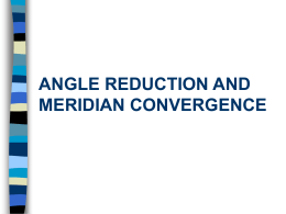Meridian Convergence
