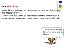 9.8 Machines