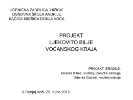 projekt - Osnovna škola Andrije Kačića Miošića Donja Voća