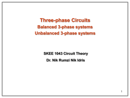 Unbalanced 3-Phase circuit