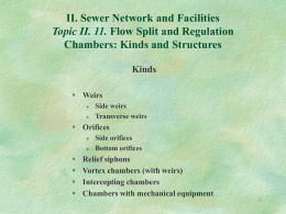 Flow Split and Regulation Chambers