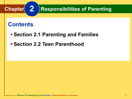Chapter 2 Responsibilities of Parenting