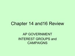 Chapter 16 Review - Mr. DeBord`s AP Government Website