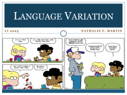Variation - Linguist Sticks