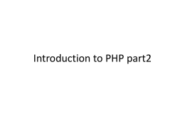 PHP part2 - 國立清華大學資訊工程系