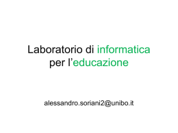 lezione 1 - Laboratorio di Informatica