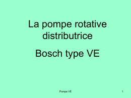 pompe Bosch VE