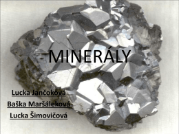 Prezentácia minerály 2