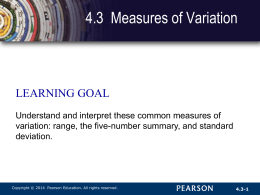 standard deviation