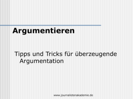 Rede und Argumentation (Powerpoint) - Online
