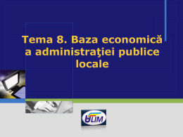 1. Proprietatea administraţiei publice locale